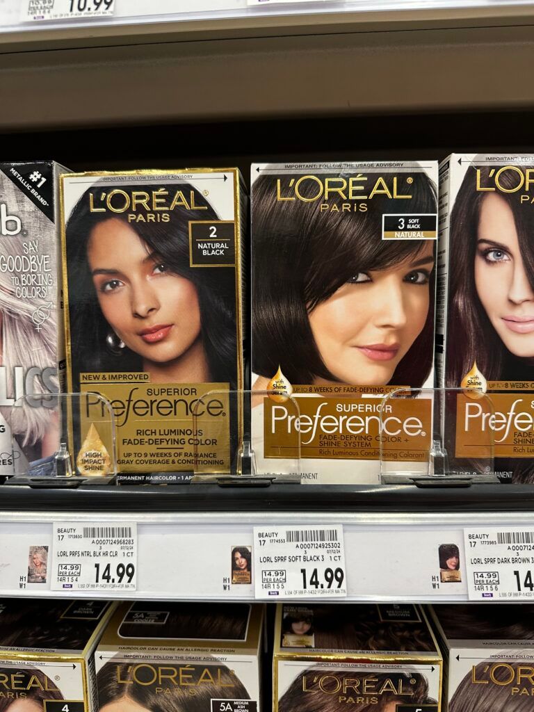 L'Oréal Paris Preference hair color kroger shelf image