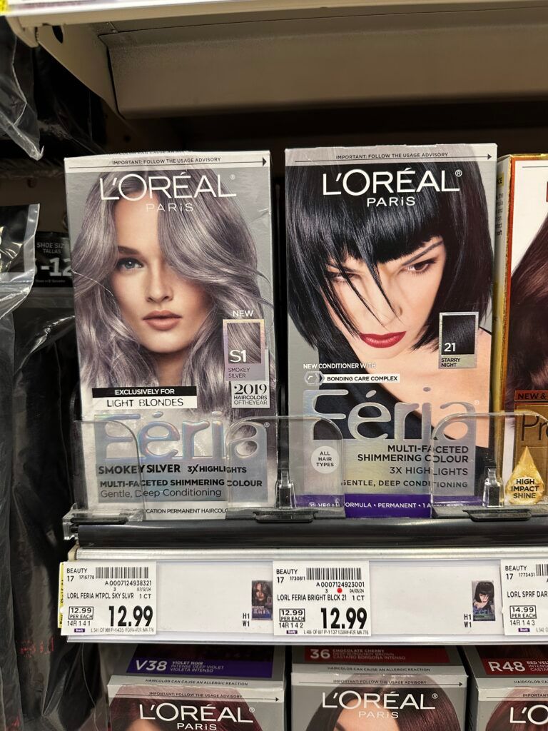 L'Oréal Paris feria hair color kroger shelf image