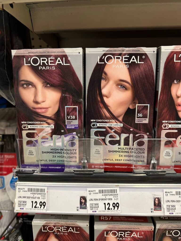 L'Oréal Paris feria hair color kroger shelf image