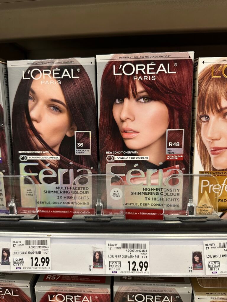 L'Oréal Paris feria hair color kroger shelf image