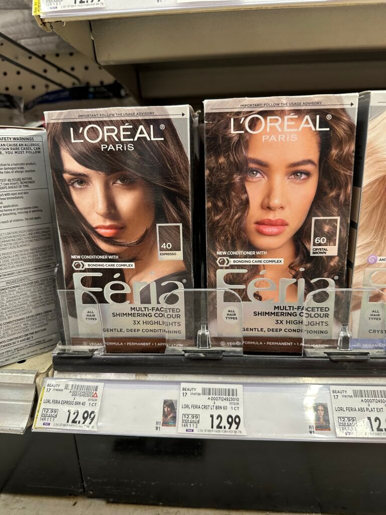 L'Oréal Paris feria hair color kroger shelf image