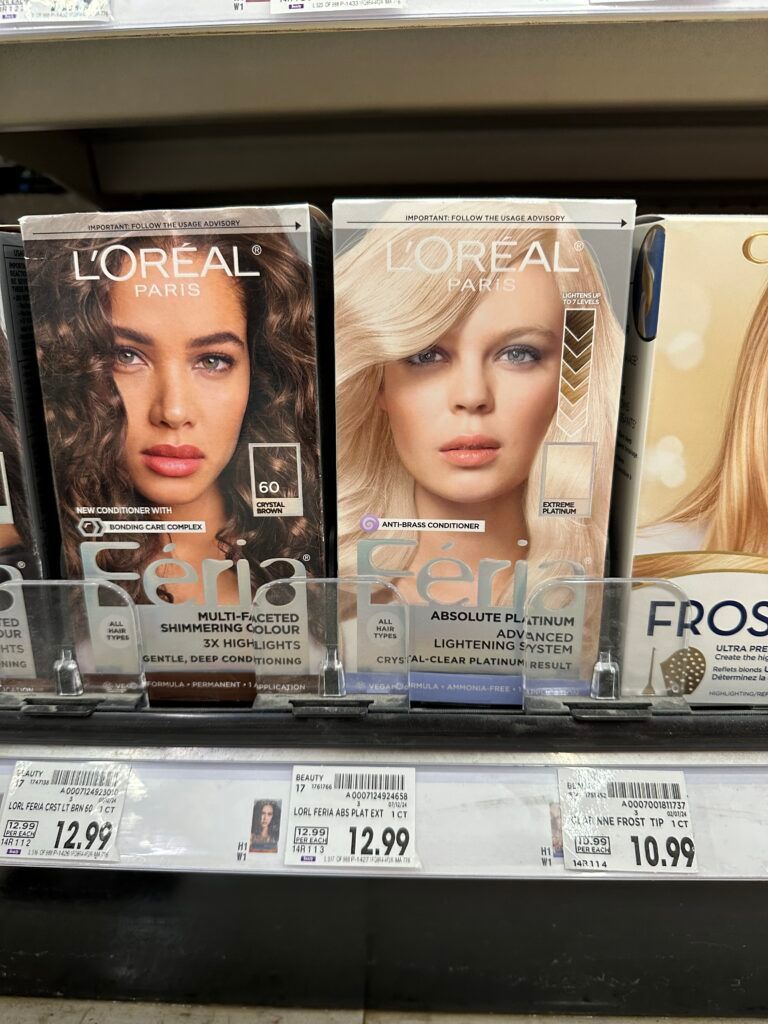 L'Oréal Paris feria hair color kroger shelf image