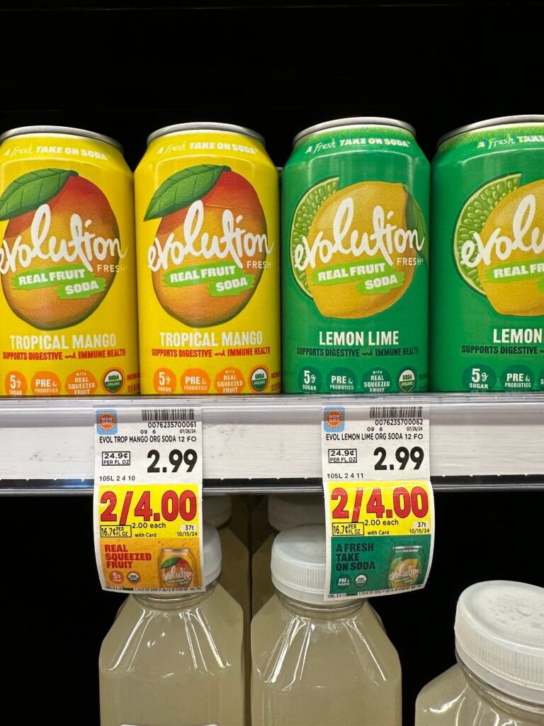 Evolution Fresh Drinks Kroger Shelf Image