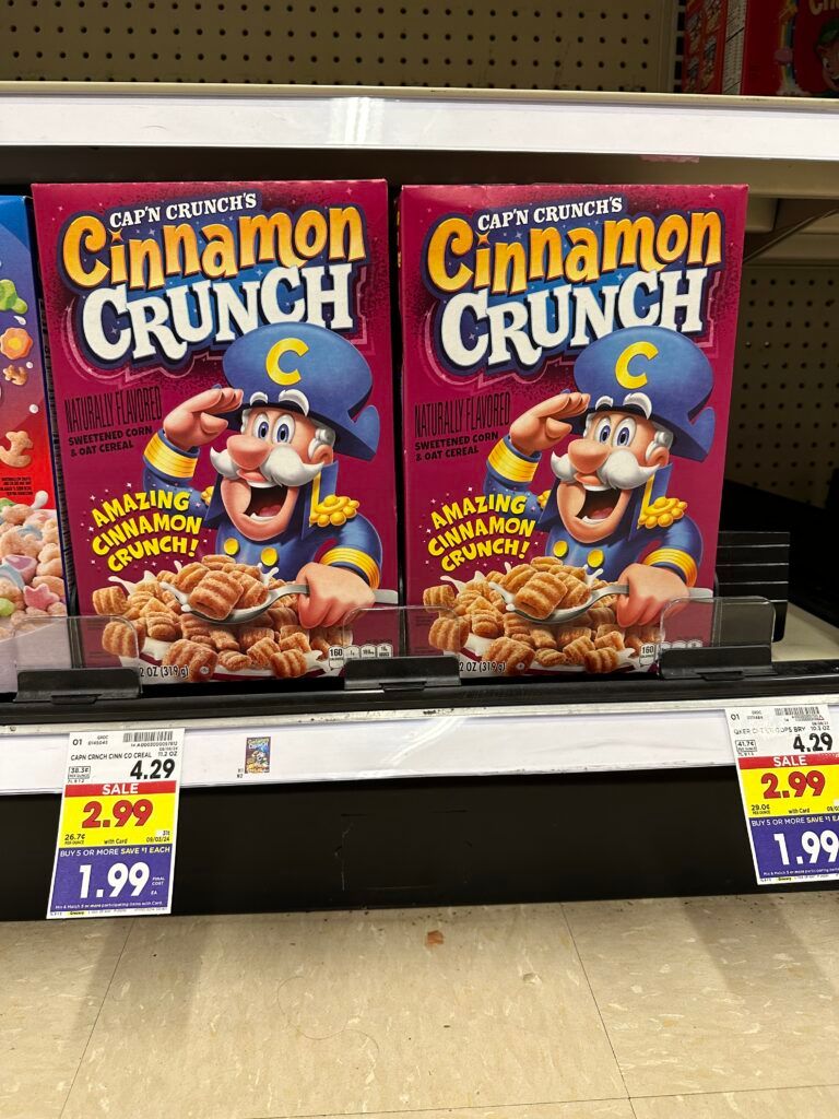 capn crunch cinnamon kroger shelf image