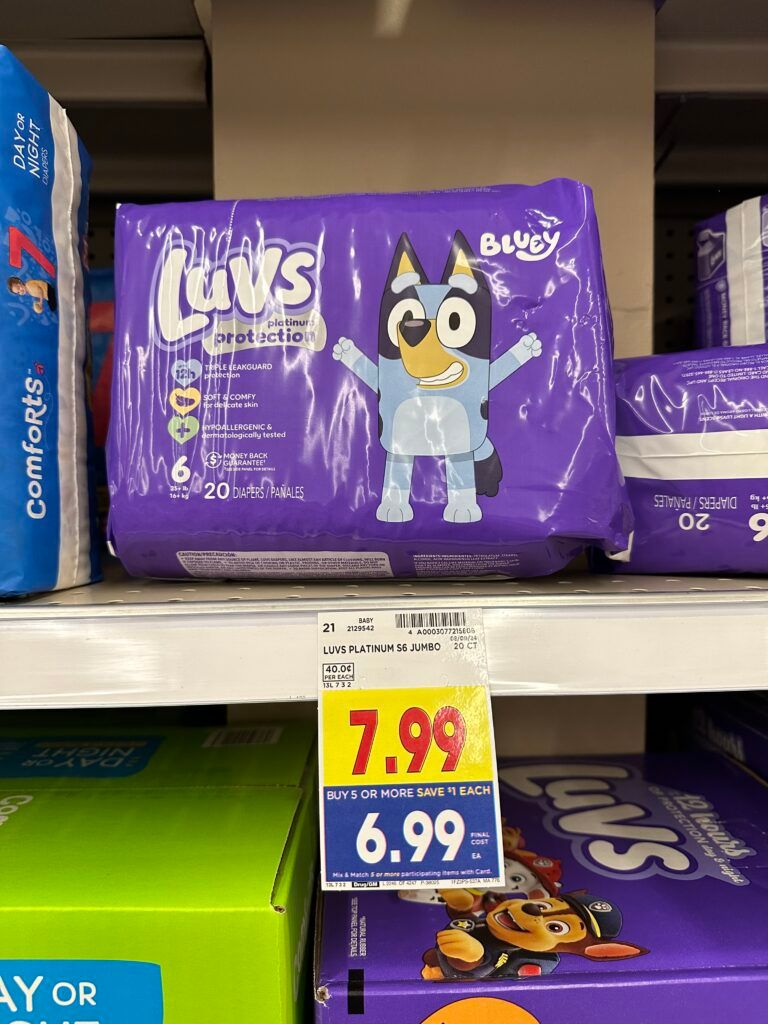 Luvs Diapers Kroger Shelf Image