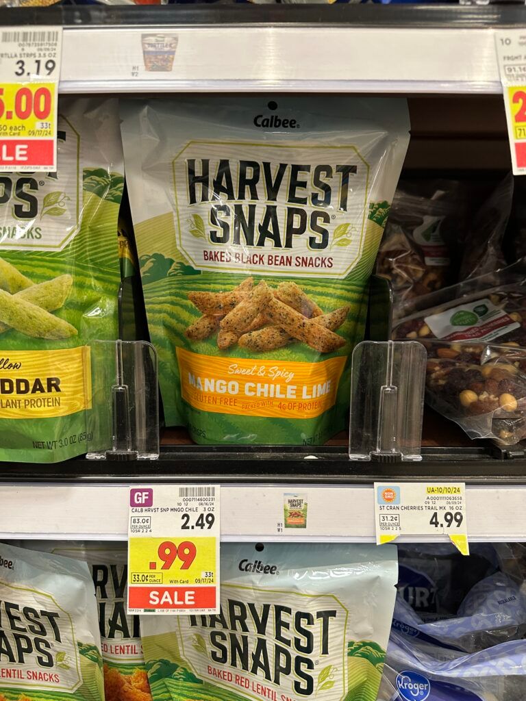 Calbee Harvest Snaps Kroger Shelf Image