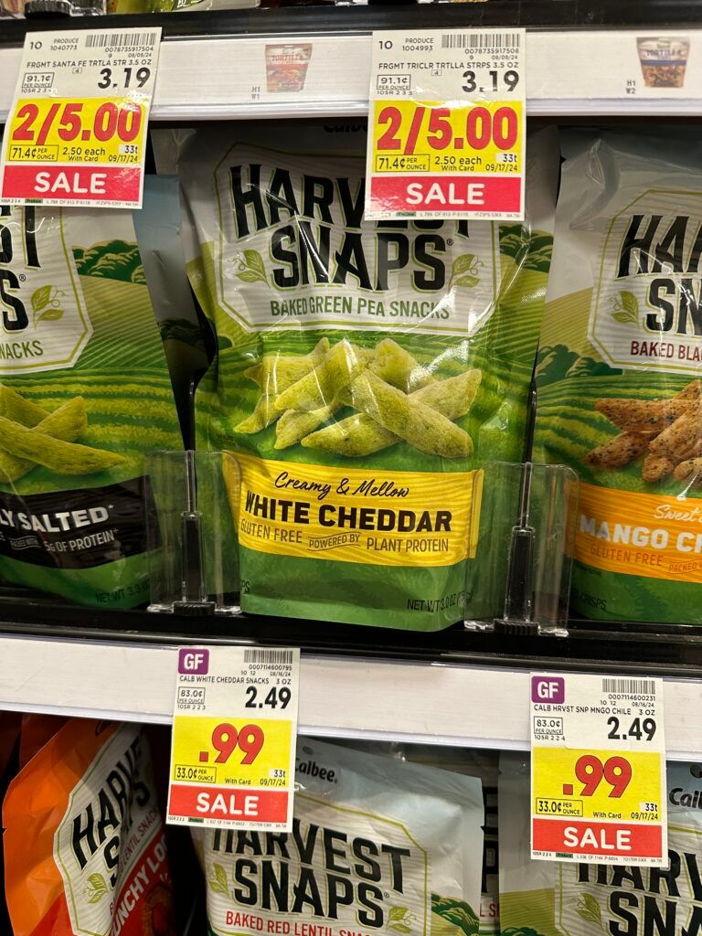 Calbee Harvest Snaps Kroger Shelf Image