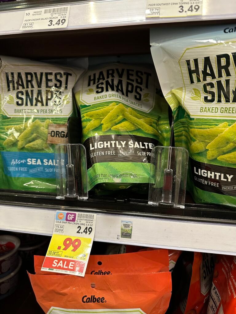 Calbee Harvest Snaps Kroger Shelf Image