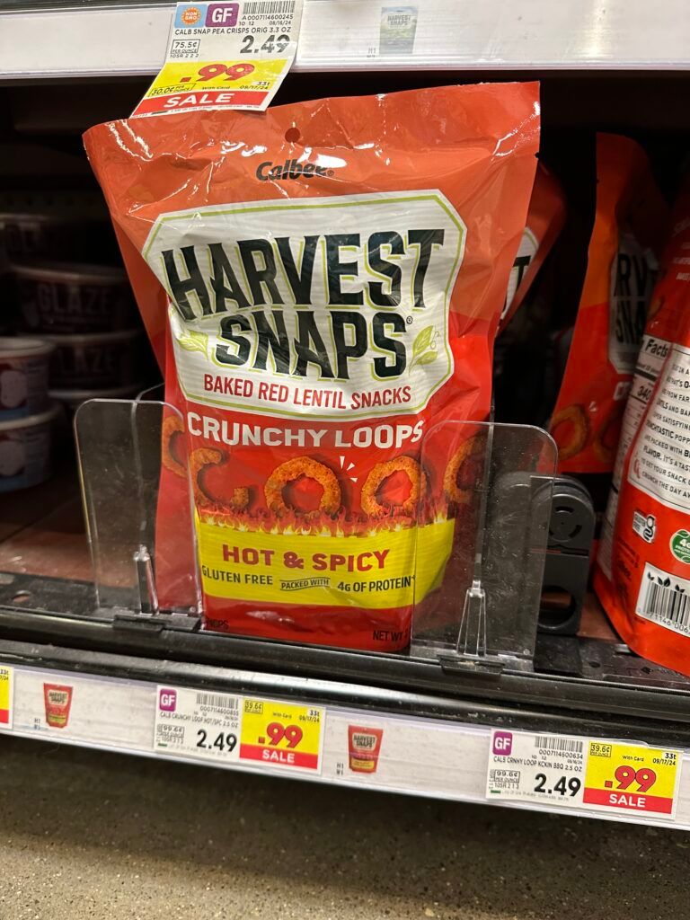 Calbee Harvest Snaps Kroger Shelf Image