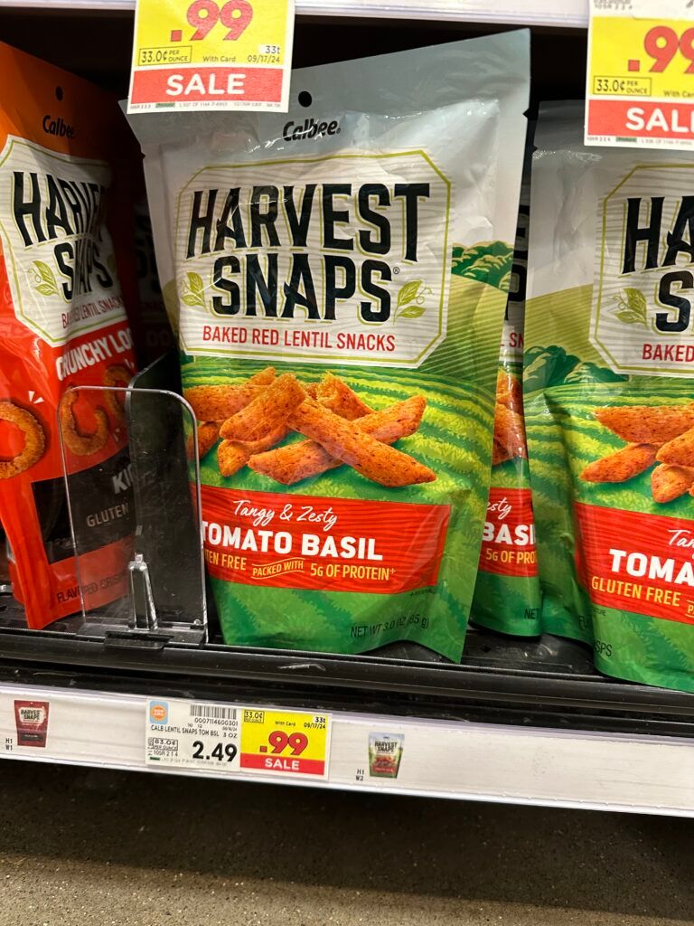 Calbee Harvest Snaps Kroger Shelf Image