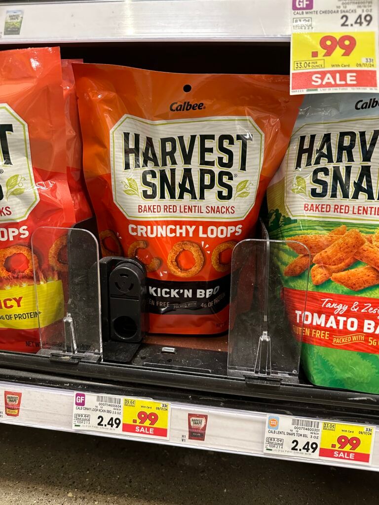 Calbee Harvest Snaps Kroger Shelf Image