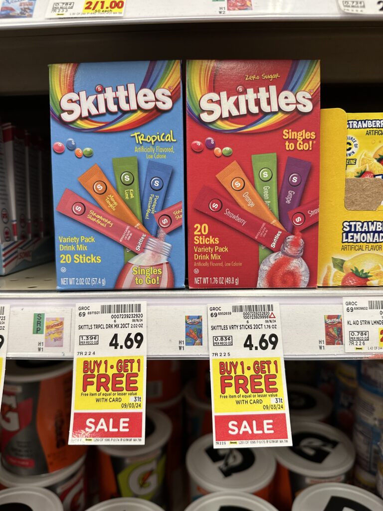 skittles drink mix kroger shelf image