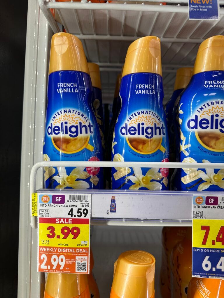 International Delight Coffee Creamer Kroger Shelf Image