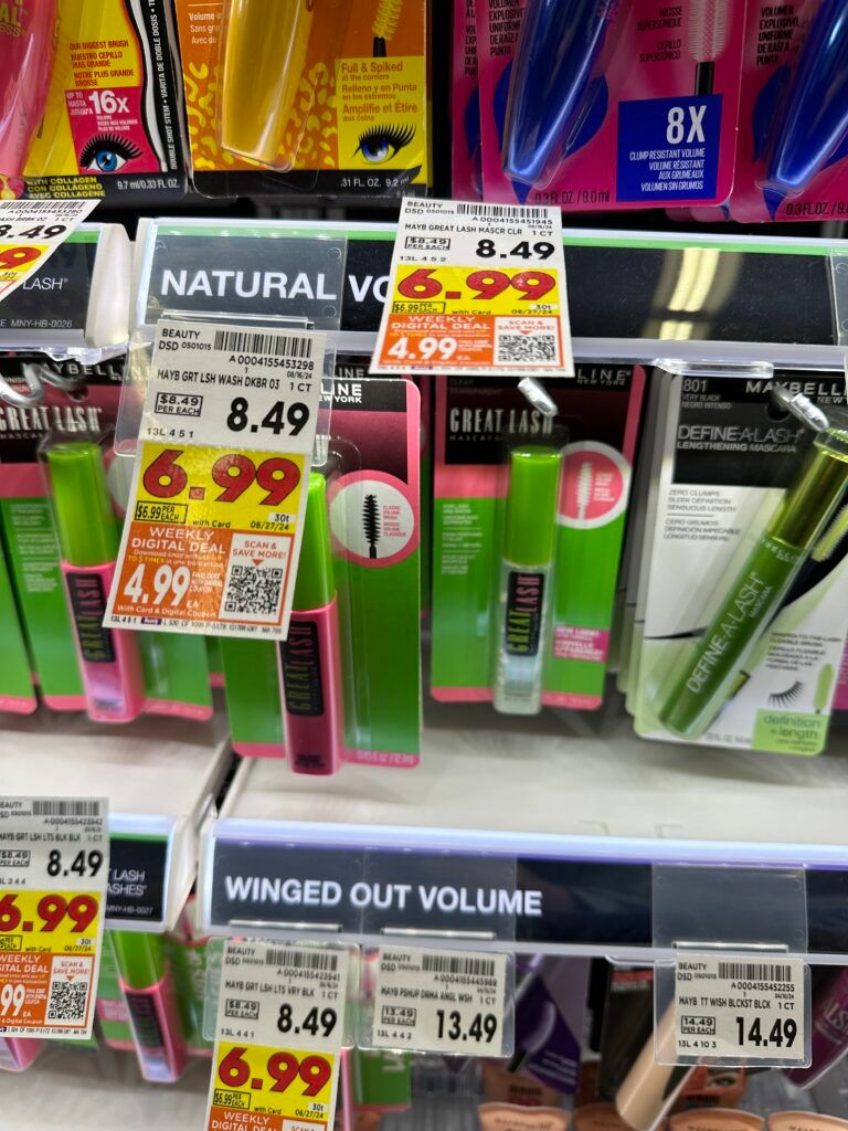 Maybelline Great Lash Mascara Kroger Shelf Image