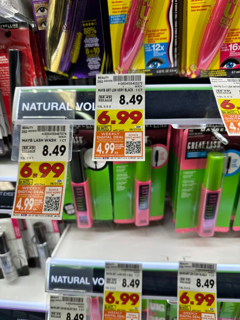 Maybelline Great Lash Mascara Kroger Shelf Image