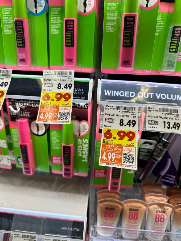 Maybelline Great Lash Mascara Kroger Shelf Image