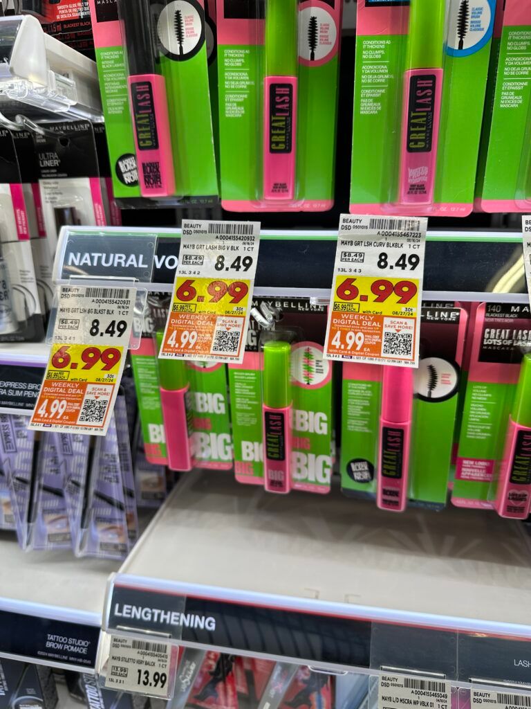 Maybelline Great Lash Mascara Kroger Shelf Image