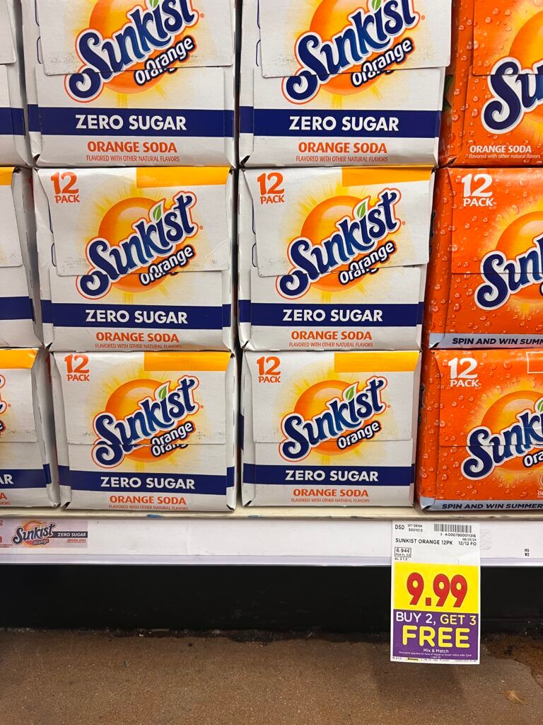 sunkist soda pop kroger shelf image