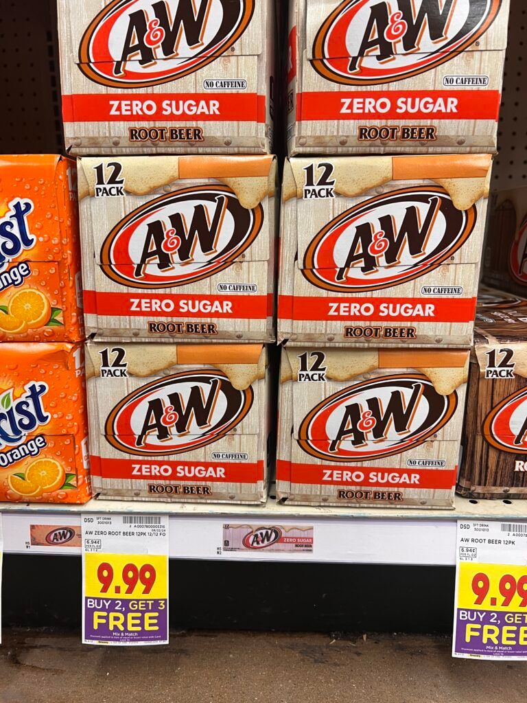 A&W Soda Pop Kroger Shelf Image