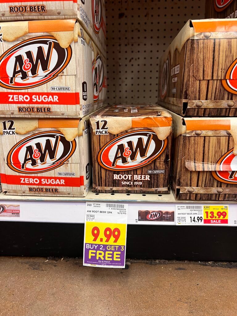 A&W Soda Pop Kroger Shelf Image