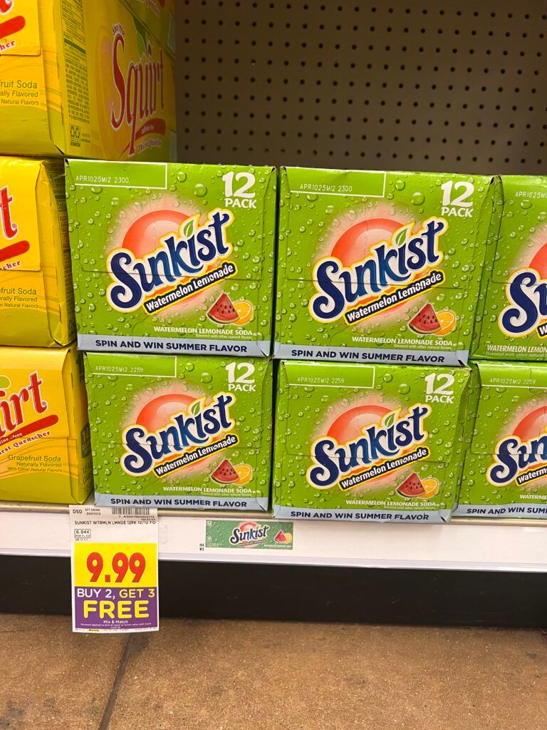 sunkist soda pop kroger shelf image