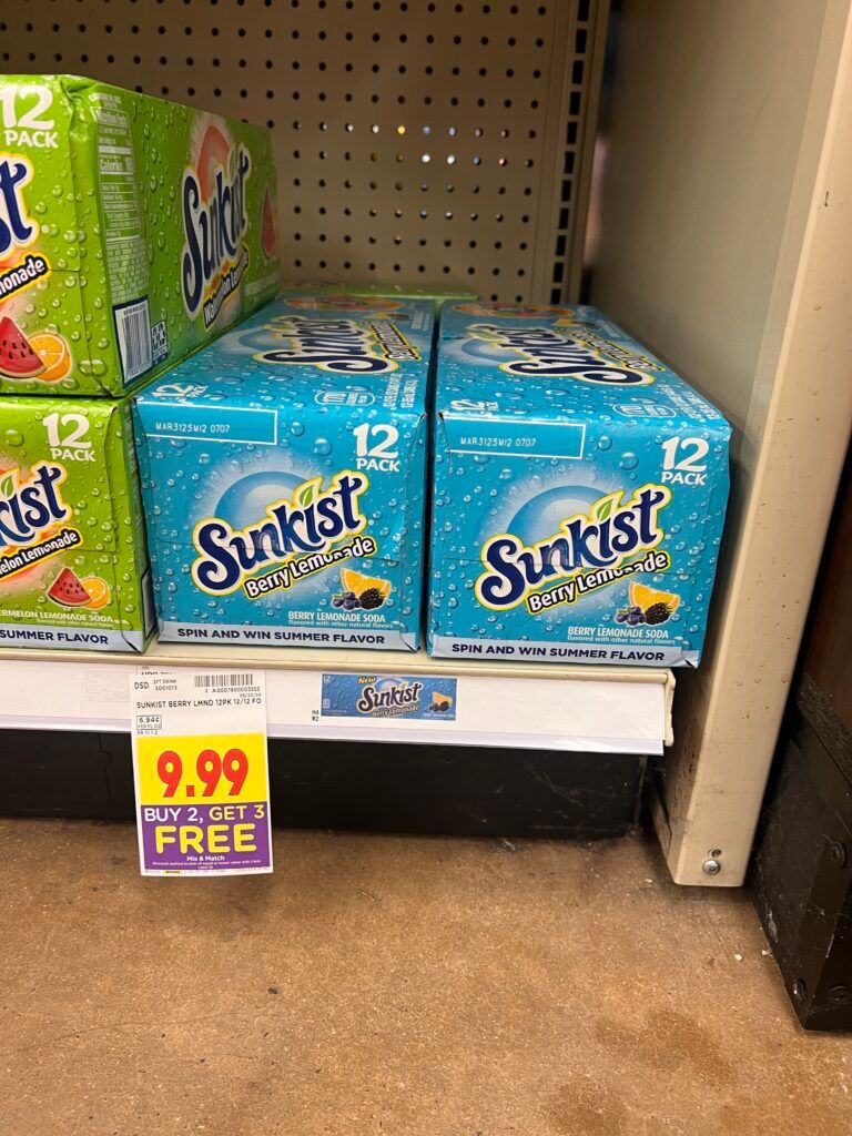 sunkist soda pop kroger shelf image