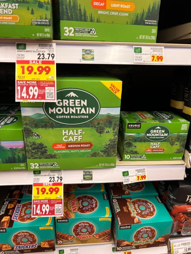 Green Mountain, Donut House and McCafe Coffee Kroger Shelf image