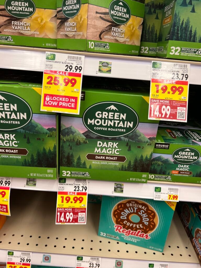 Green Mountain, Donut House and McCafe Coffee Kroger Shelf image