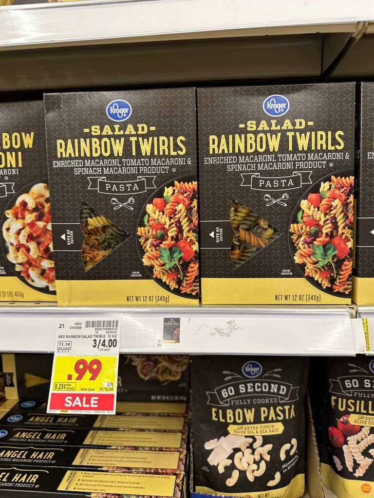 Kroger Pasta Shelf Image