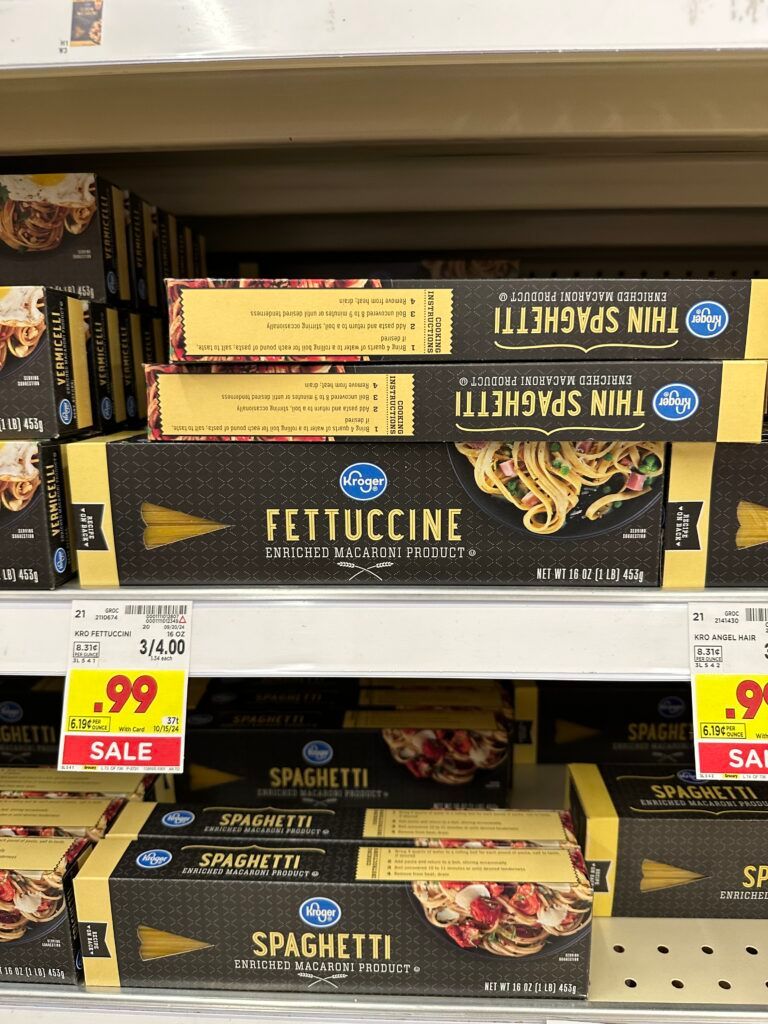 Kroger Pasta Shelf Image