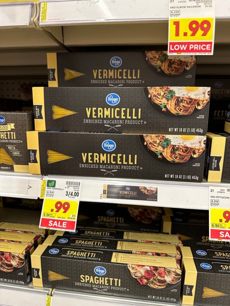 Kroger Pasta Shelf Image