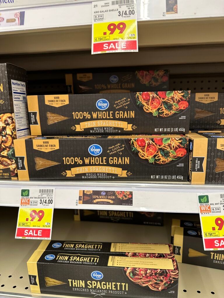 Kroger Pasta Shelf Image