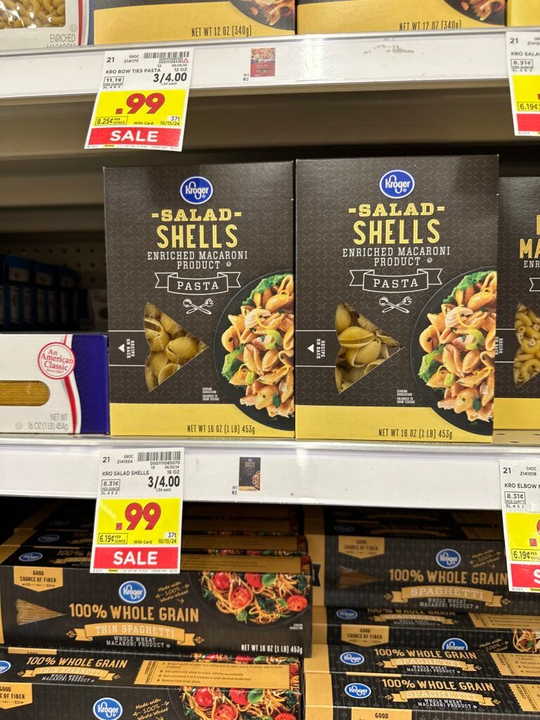 Kroger Pasta Shelf Image