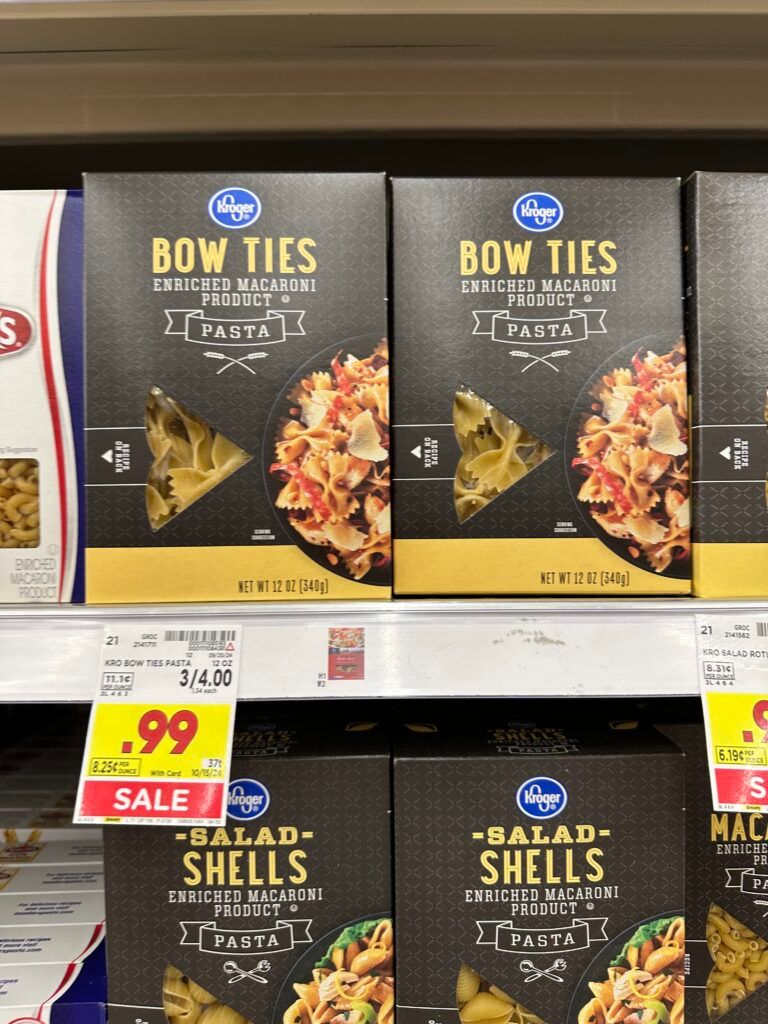 Kroger Pasta Shelf Image