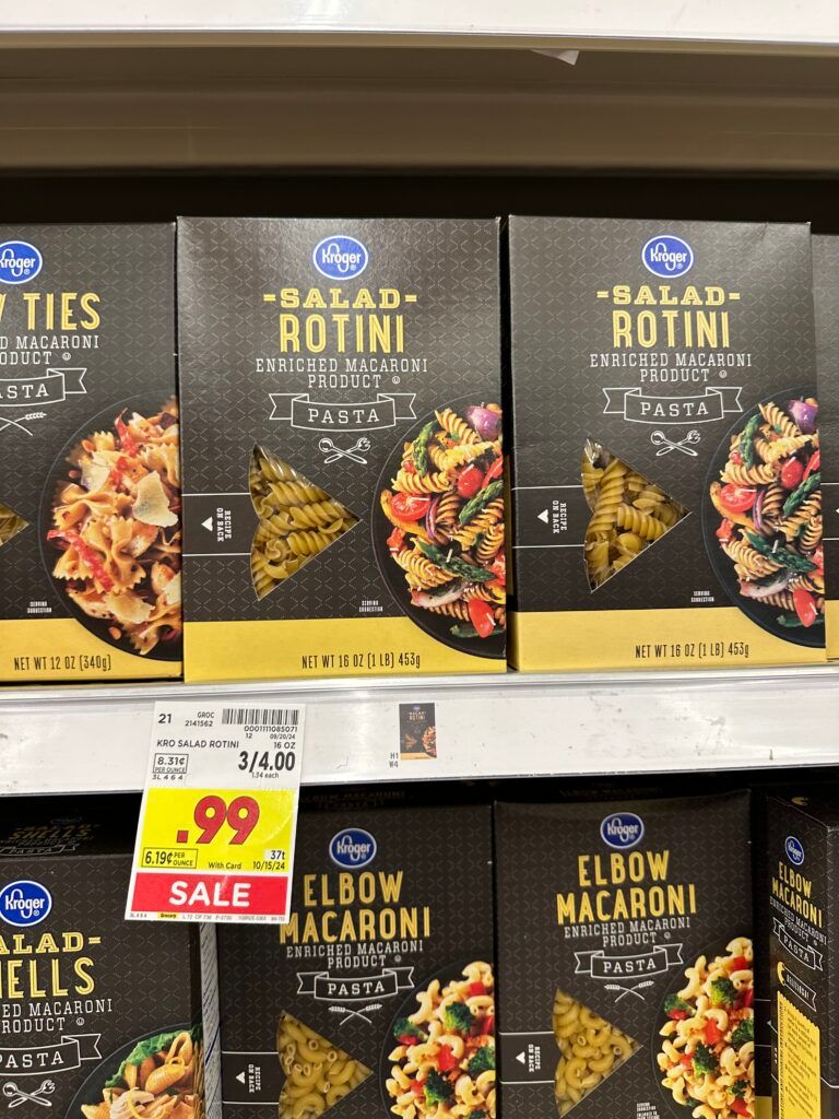 Kroger Pasta Shelf Image