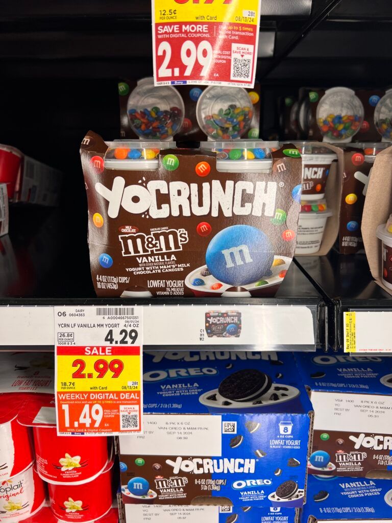 activia, danimals and yocrunch kroger shelf image (1)