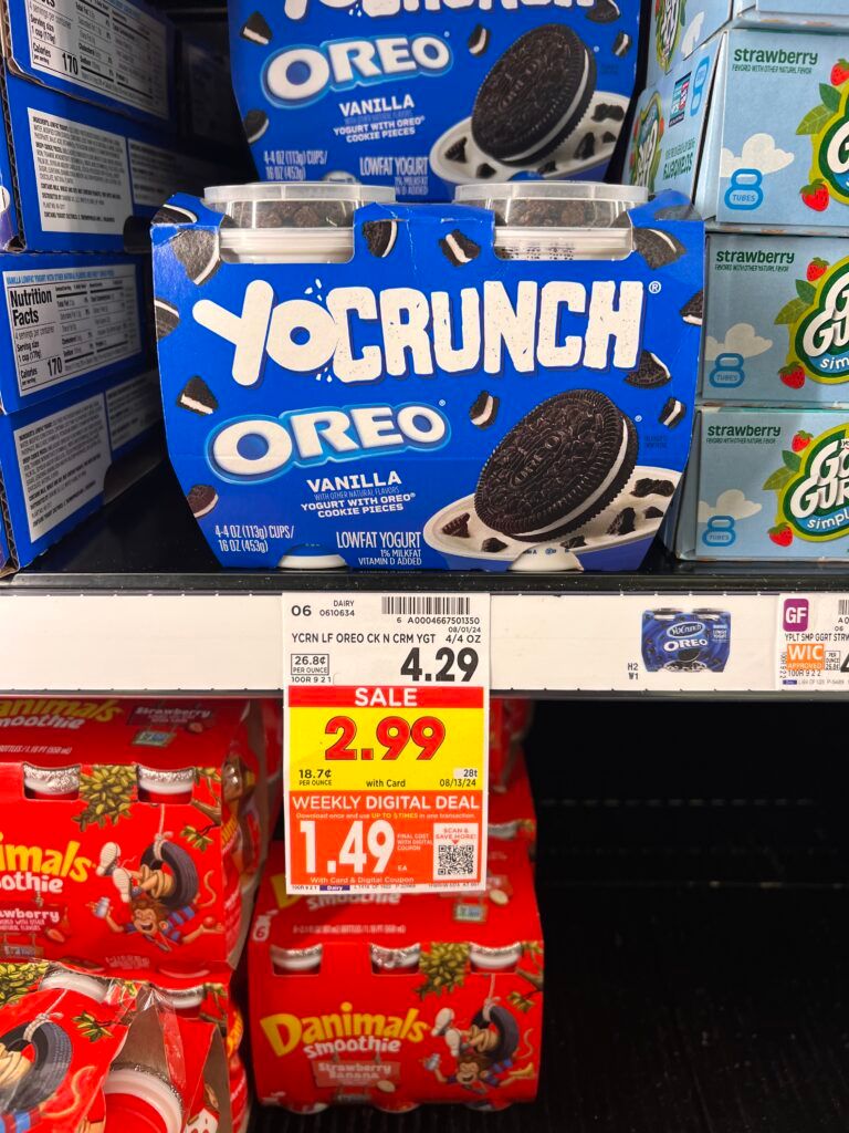 activia, danimals and yocrunch kroger shelf image (1)