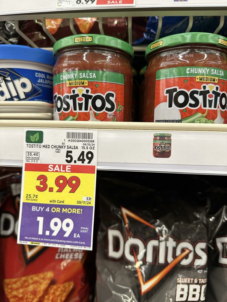 tostitos dip kroger shelf image