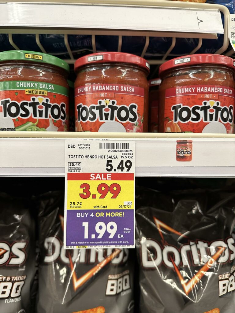 tostitos dip kroger shelf image