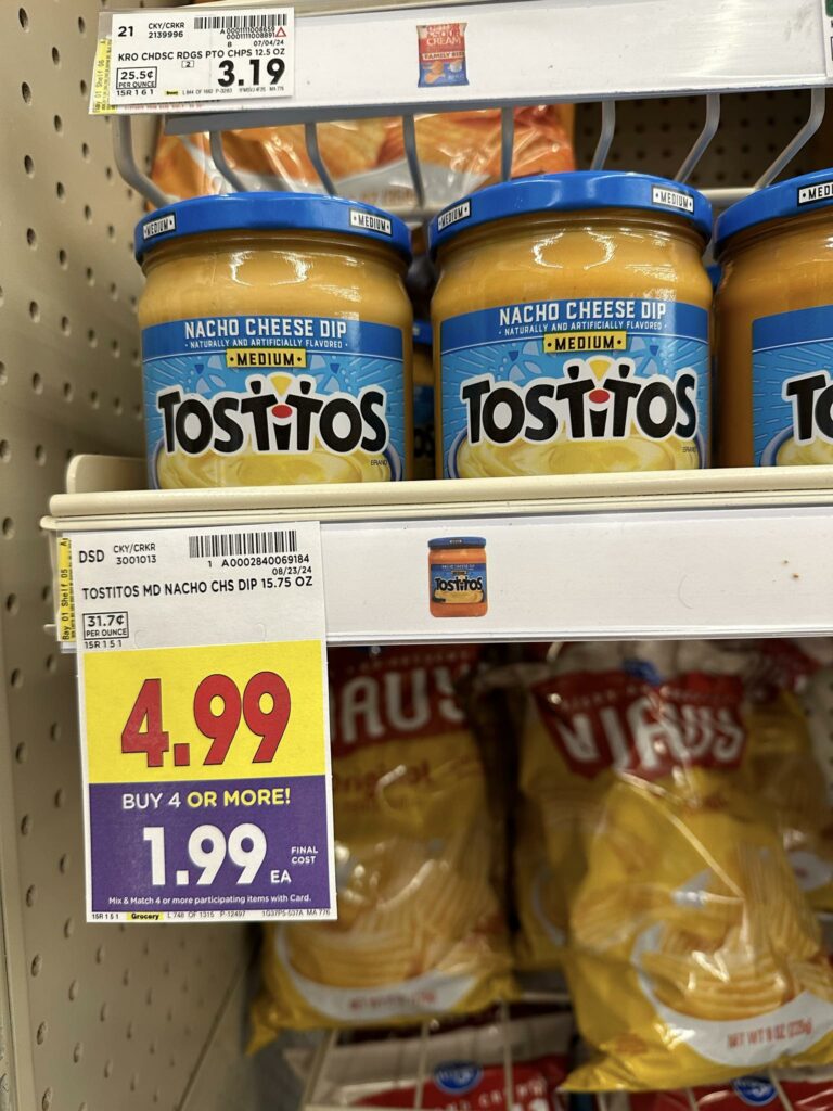 tostitos dip kroger shelf image