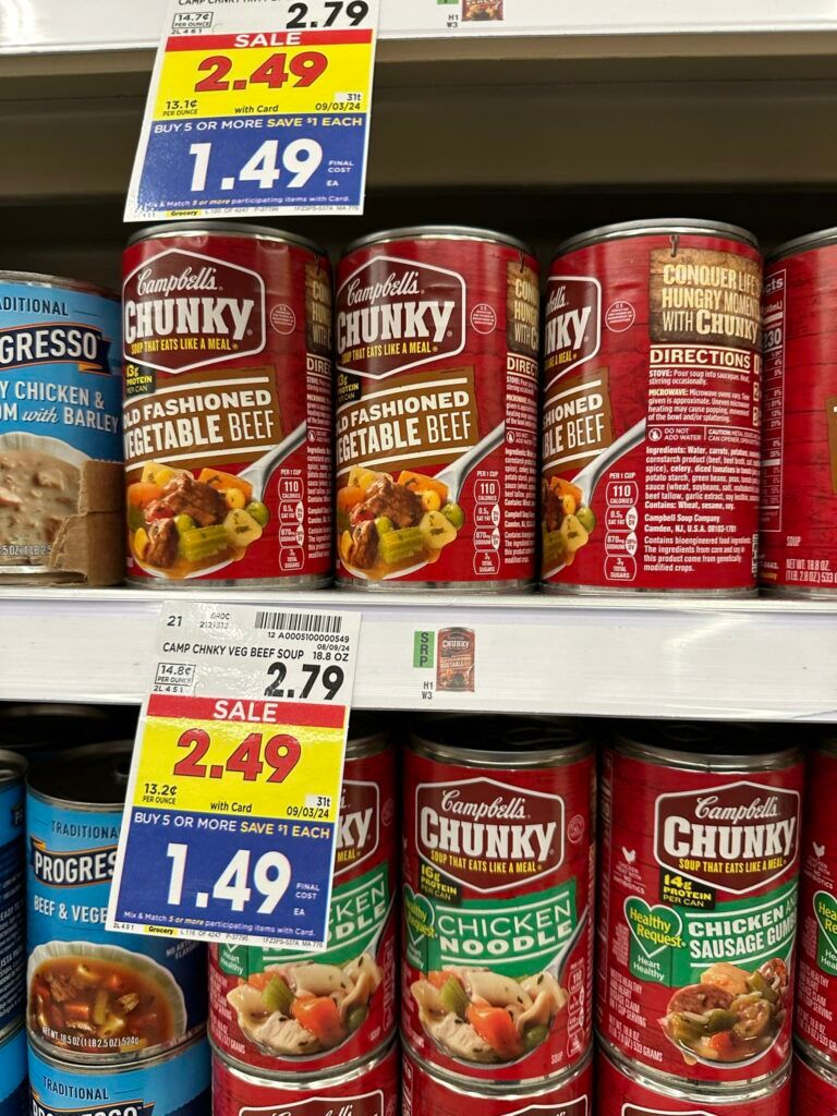 campbells chunky kroger shelf image