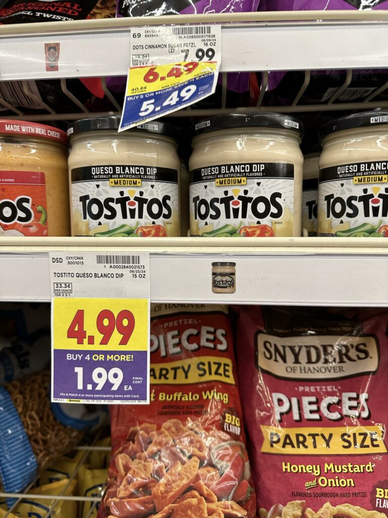 tostitos dip kroger shelf image