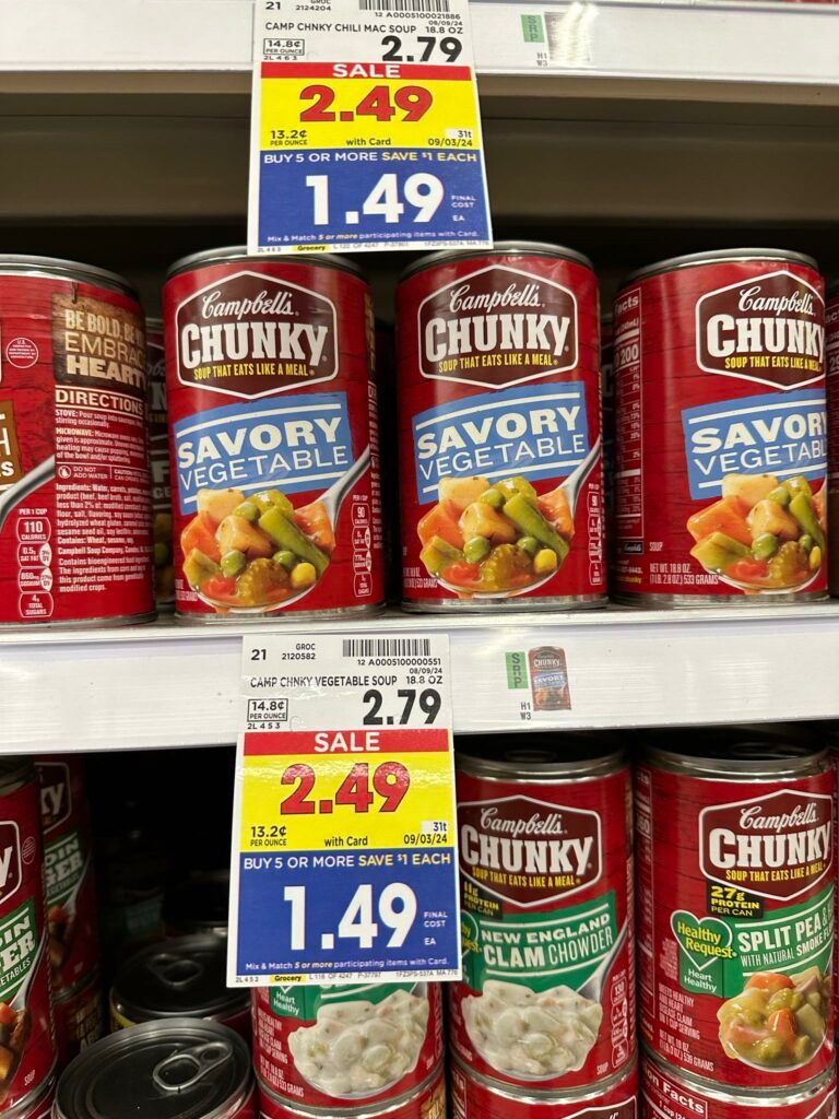 campbells chunky kroger shelf image