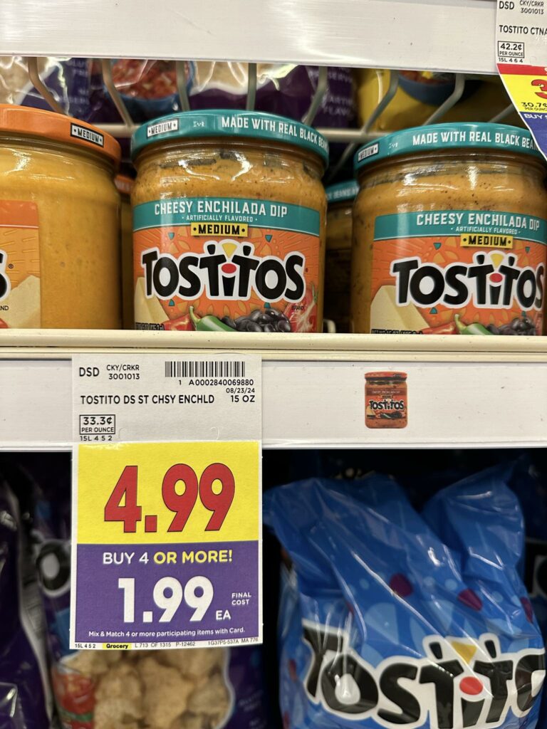 tostitos dip kroger shelf image