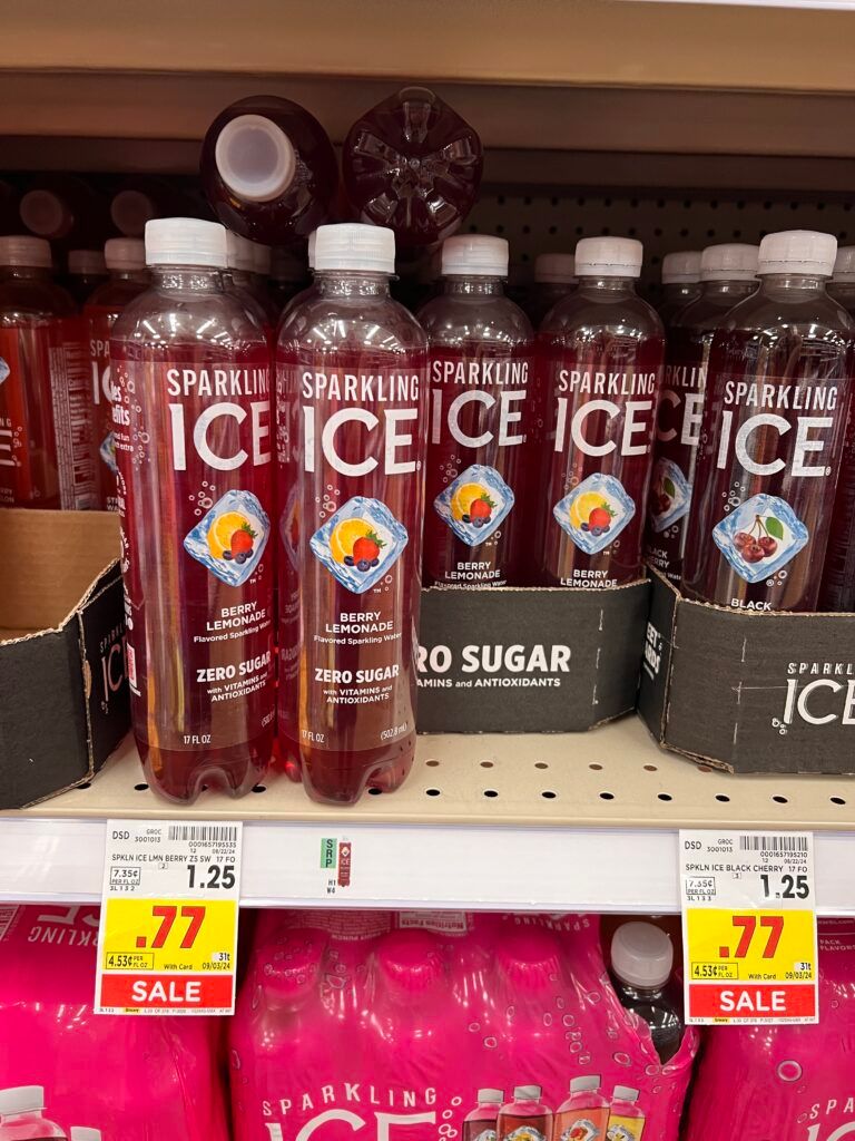 body armor, sparkling ice and powerade kroger shelf image (1)