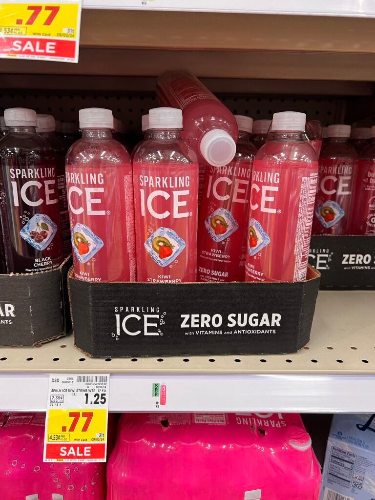 body armor, sparkling ice and powerade kroger shelf image (1)