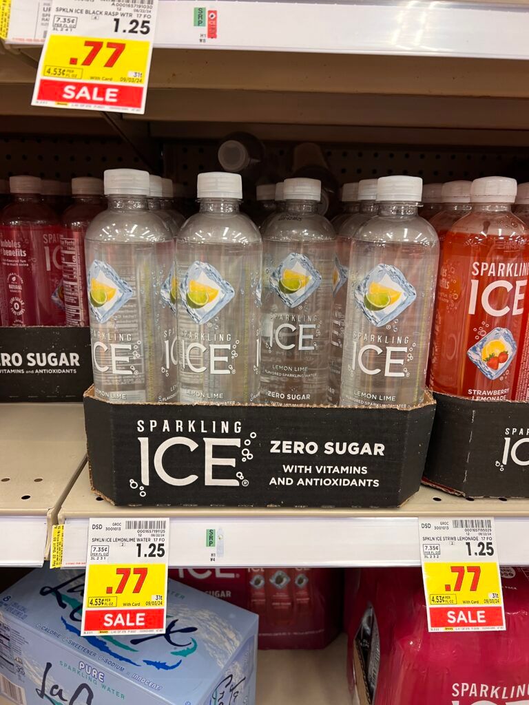 body armor, sparkling ice and powerade kroger shelf image (1)