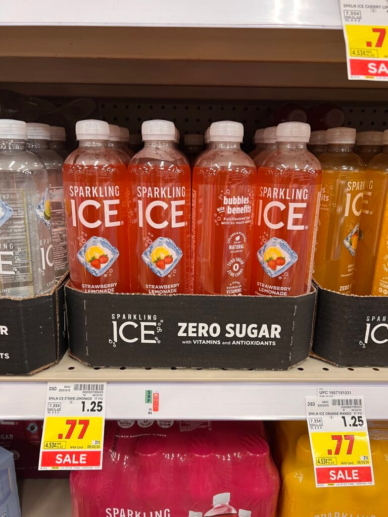 body armor, sparkling ice and powerade kroger shelf image (1)