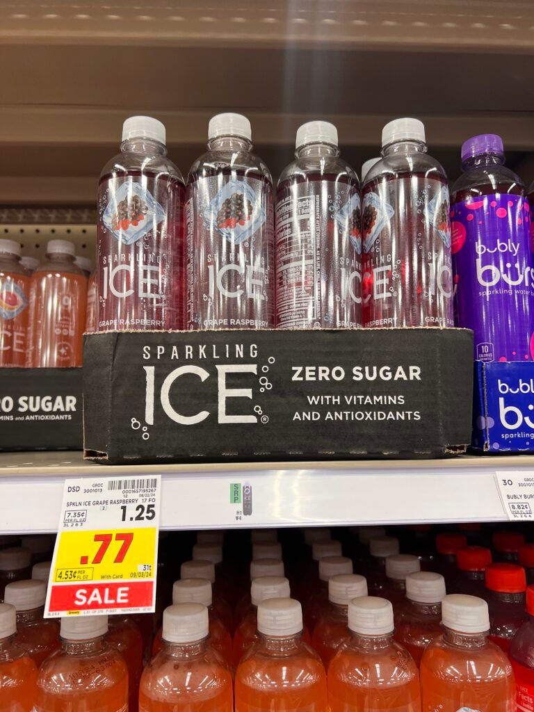 body armor, sparkling ice and powerade kroger shelf image (1)