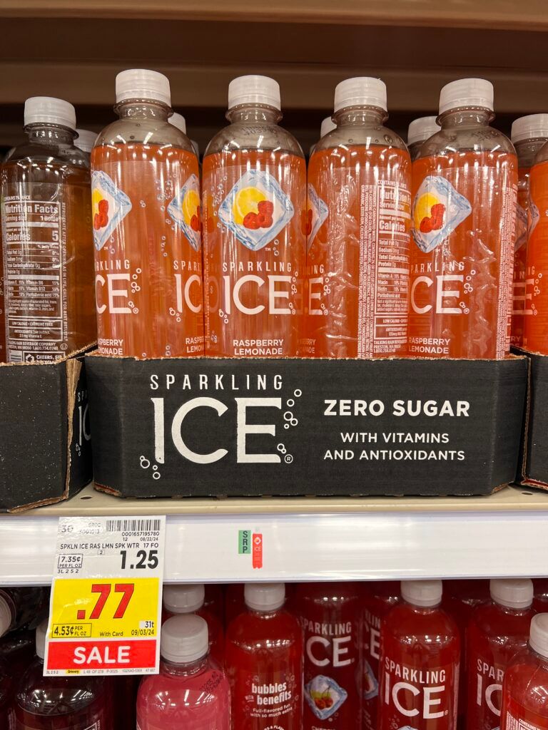 body armor, sparkling ice and powerade kroger shelf image (1)